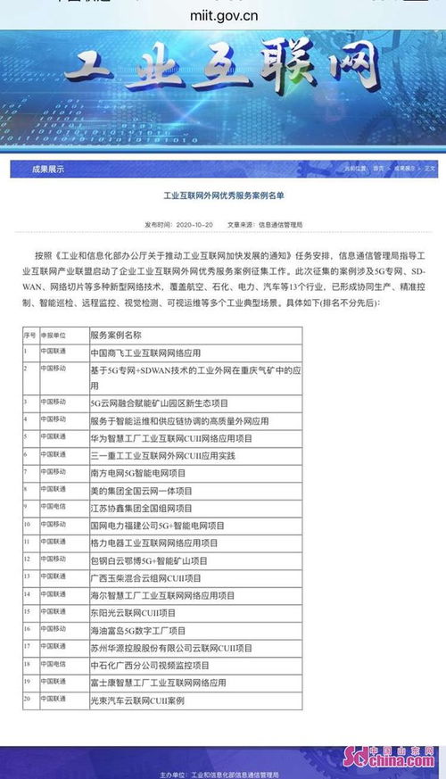 青島聯(lián)通攜手海爾智慧工廠 工業(yè)互聯(lián)網(wǎng)數(shù)據(jù)服務典范榮獲工信部優(yōu)秀案例